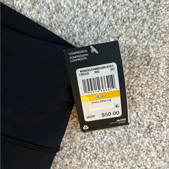 Under Armour Compression Black Leggings - Picture 4 of 5
